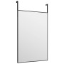 Black glass and aluminum door mirror 40x60 cm by vidaXL, Mirrors - Ref: Foro24-327406, Price: 34,84 €, Discount: %