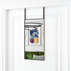 Türspiegel aus schwarzem Glas und Aluminium, 30 x 60 cm von vidaXL, Spiegel - Ref: Foro24-327403, Preis: 33,30 €, Rabatt: %