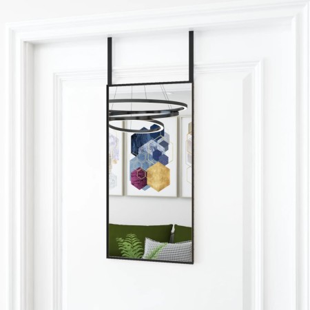 Türspiegel aus schwarzem Glas und Aluminium, 30 x 60 cm von vidaXL, Spiegel - Ref: Foro24-327403, Preis: 33,24 €, Rabatt: %