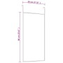 Black glass and aluminum door mirror 30x60 cm by vidaXL, Mirrors - Ref: Foro24-327403, Price: 33,24 €, Discount: %