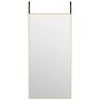 Espejo de puerta cristal y aluminio dorado 40x80 cm de vidaXL, Espejos - Ref: Foro24-327416, Precio: 33,70 €, Descuento: %