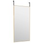 Espejo de puerta cristal y aluminio dorado 40x80 cm de vidaXL, Espejos - Ref: Foro24-327416, Precio: 33,70 €, Descuento: %