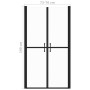 Transparent shower door (73-76)x190 cm by vidaXL, shower doors - Ref: Foro24-150825, Price: 180,97 €, Discount: %