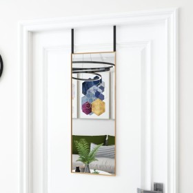 Black glass and aluminum door mirror 30x80 cm by vidaXL, Mirrors - Ref: Foro24-327413, Price: 28,41 €, Discount: %