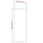 Black glass and aluminum door mirror 30x80 cm by vidaXL, Mirrors - Ref: Foro24-327413, Price: 29,34 €, Discount: %