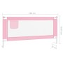 Barandilla de seguridad cama de niño rosa tela 190x25 cm de vidaXL, Barandillas de seguridad - Ref: Foro24-10205, Precio: 59,...