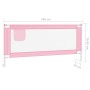 Barandilla de seguridad cama de niño rosa tela 200x25 cm de vidaXL, Barandillas de seguridad - Ref: Foro24-10206, Precio: 70,...