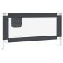 Barandilla de seguridad cama de niño gris oscuro tela 150x25 cm de vidaXL, Barandillas de seguridad - Ref: Foro24-10229, Prec...