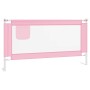 Barandilla de seguridad cama de niño rosa tela 160x25 cm de vidaXL, Barandillas de seguridad - Ref: Foro24-10203, Precio: 40,...