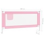 Barandilla de seguridad cama de niño rosa tela 180x25 cm de vidaXL, Barandillas de seguridad - Ref: Foro24-10204, Precio: 54,...