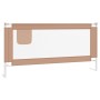 Child's bed safety rail in taupe fabric 180x25 cm by vidaXL, Safety railings - Ref: Foro24-10222, Price: 57,52 €, Discount: %