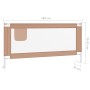 Barandilla de seguridad cama de niño taupe tela 180x25 cm de vidaXL, Barandillas de seguridad - Ref: Foro24-10222, Precio: 57...