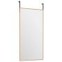 Black glass and aluminum door mirror 30x60 cm by vidaXL, Mirrors - Ref: Foro24-327412, Price: 30,99 €, Discount: %