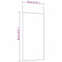 Black glass and aluminum door mirror 30x60 cm by vidaXL, Mirrors - Ref: Foro24-327412, Price: 30,99 €, Discount: %