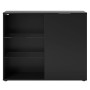 FMD Chest of drawers with 1 door and open shelves black by FMD, Wardrobes - Ref: Foro24-437008, Price: 199,80 €, Discount: %