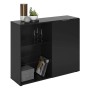 FMD Chest of drawers with 1 door and open shelves black by FMD, Wardrobes - Ref: Foro24-437008, Price: 199,80 €, Discount: %