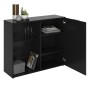 FMD Chest of drawers with 1 door and open shelves black by FMD, Wardrobes - Ref: Foro24-437008, Price: 199,80 €, Discount: %