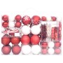 Juego de adornos de navidad de 108 piezas rojo y blanco de vidaXL, Adornos festivos - Ref: Foro24-330092, Precio: 38,99 €, De...