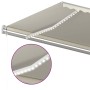 Toldo retráctil manual con LED crema 6x3,5 m de vidaXL, Toldos - Ref: Foro24-3070082, Precio: 740,62 €, Descuento: %