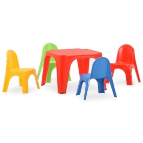 Juego de mesa y sillas para niños PP de vidaXL, muebles para bebés y niños pequeños - Ref: Foro24-316178, Precio: 68,99 €, De...