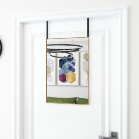 Glass and gold aluminum door mirror 40x60 cm by vidaXL, Mirrors - Ref: Foro24-327415, Price: 28,99 €, Discount: %