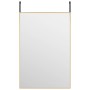 Glass and gold aluminum door mirror 40x60 cm by vidaXL, Mirrors - Ref: Foro24-327415, Price: 28,16 €, Discount: %