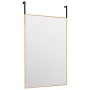 Türspiegel aus Glas und goldenem Aluminium, 40 x 60 cm von vidaXL, Spiegel - Ref: Foro24-327415, Preis: 28,16 €, Rabatt: %