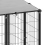 Black steel kennel 330x110x110 cm by vidaXL, Dog kennels and fences - Ref: Foro24-150782, Price: 252,15 €, Discount: %