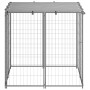 Silver steel dog crate 10x110x110 cm by vidaXL, Dog kennels and fences - Ref: Foro24-150785, Price: 142,10 €, Discount: %