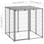 Silver steel dog crate 10x110x110 cm by vidaXL, Dog kennels and fences - Ref: Foro24-150785, Price: 142,10 €, Discount: %