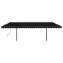 Automatic retractable awning with anthracite gray poles 6x3.5 m by vidaXL, Awnings - Ref: Foro24-3070289, Price: 870,22 €, Di...