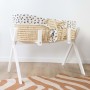 CHILDHOME Bassinet crib with mattress and natural leopard cover by CHILDHOME, Cribs and bassinets - Ref: Foro24-437364, Price...