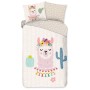 Good Morning Funda de edredón infantil LLAMA 140x200/220 cm multicolor de Good Morning, Fundas de nórdico - Ref: Foro24-43767...