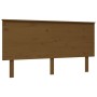 Double bed frame with honey brown wooden headboard by vidaXL, Beds and slatted bases - Ref: Foro24-3195229, Price: 165,99 €, ...