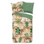 Good Morning Funda edredón infantil FELINES 135x200 cm arena y verde de Good Morning, Fundas de nórdico - Ref: Foro24-437694,...