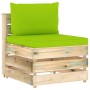 Garden furniture 5 pieces with green impregnated wood cushions by vidaXL, Garden sets - Ref: Foro24-3074638, Price: 556,13 €,...