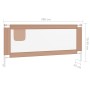 Barandilla de seguridad cama de niño gris taupe tela 200x25 cm de vidaXL, Barandillas de seguridad - Ref: Foro24-10224, Preci...