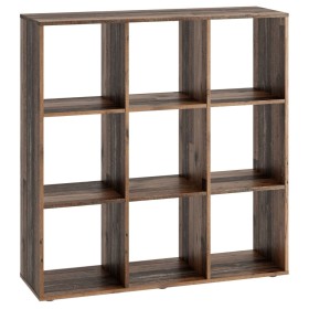 FMD Shelving unit with 9 compartments in aged wood color by FMD, Bookcases and shelves - Ref: Foro24-437011, Price: 147,99 €,...