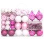 108-teiliges Weihnachtsornament-Set in Weiß und Rosa von vidaXL, Festliche Dekorationen - Ref: Foro24-330094, Preis: 40,99 €,...