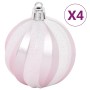 108-teiliges Weihnachtsornament-Set in Weiß und Rosa von vidaXL, Festliche Dekorationen - Ref: Foro24-330094, Preis: 40,99 €,...