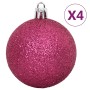 108-teiliges Weihnachtsornament-Set in Weiß und Rosa von vidaXL, Festliche Dekorationen - Ref: Foro24-330094, Preis: 40,99 €,...