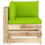 Garden furniture 5 pieces with green impregnated wood cushions by vidaXL, Garden sets - Ref: Foro24-3074626, Price: 435,50 €,...