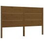 Double bed frame with honey brown wooden headboard by vidaXL, Beds and slatted bases - Ref: Foro24-3194644, Price: 191,59 €, ...