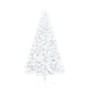 Medio árbol Navidad artificial LED y soporte PVC blanco 150 cm de vidaXL, Arboles de navidad - Ref: Foro24-3077397, Precio: 2...