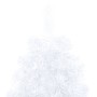 Medio árbol Navidad artificial LED y soporte PVC blanco 150 cm de vidaXL, Arboles de navidad - Ref: Foro24-3077397, Precio: 2...