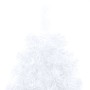 Medio árbol Navidad artificial LED y soporte PVC blanco 210 cm de vidaXL, Arboles de navidad - Ref: Foro24-3077399, Precio: 3...