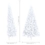 Halber künstlicher Weihnachtsbaum mit LED und weißem PVC-Träger, 210 cm von vidaXL, Weihnachtsbäume - Ref: Foro24-3077399, Pr...