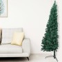 Medio árbol de Navidad artificial LEDs y soporte verde 150 cm de vidaXL, Arboles de navidad - Ref: Foro24-3077392, Precio: 35...