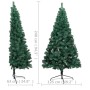 Halbkünstlicher Weihnachtsbaum mit LED und grünem PVC-Träger, 240 cm von vidaXL, Weihnachtsbäume - Ref: Foro24-3077395, Preis...