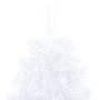 Medio árbol Navidad artificial LED y soporte PVC blanco 180 cm de vidaXL, Arboles de navidad - Ref: Foro24-3077398, Precio: 3...